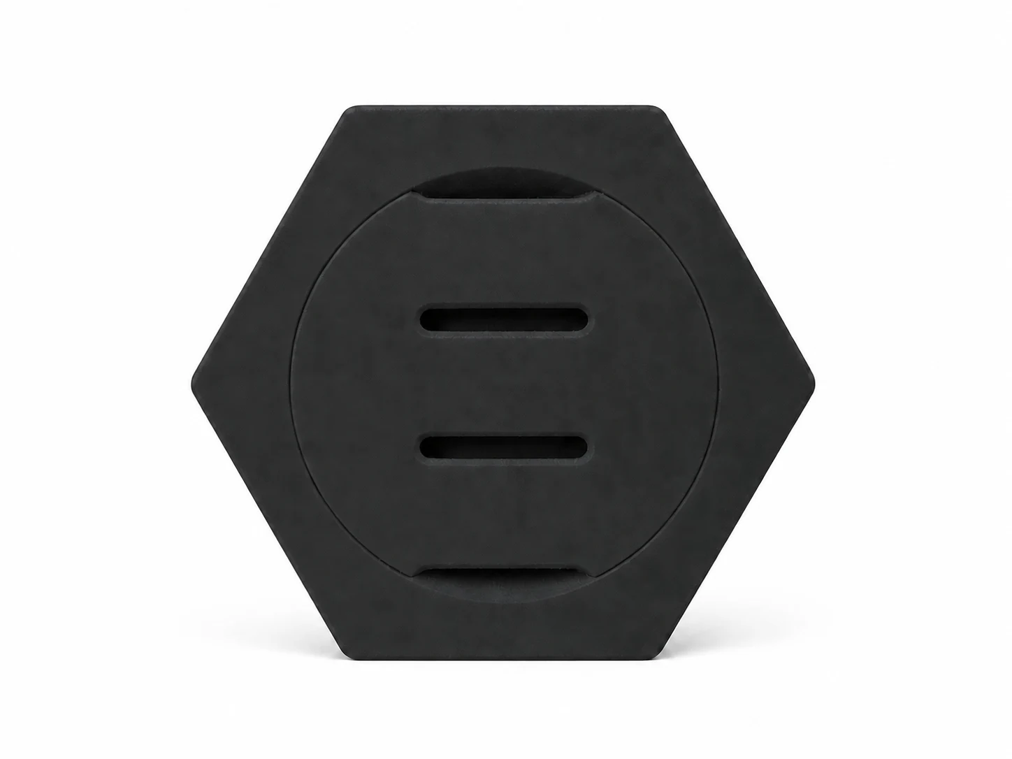 Single charcoal hexagonal Medal Frame.